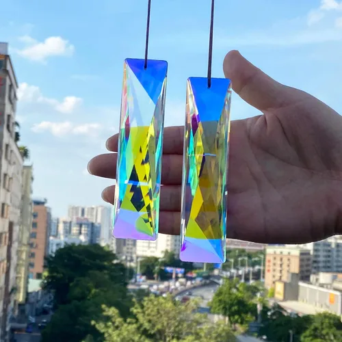 Vista 7 de STINO - 2 piezas prismas atrapasoles de bola de cristal de 4cm, atrapasoles colgantes con prisma de vidrio, creador de arcoíris para ventanas