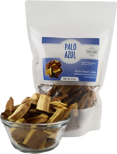 Vista 2 de Té Palo Azul de 8 onzas – Bolsa de pie resellable
