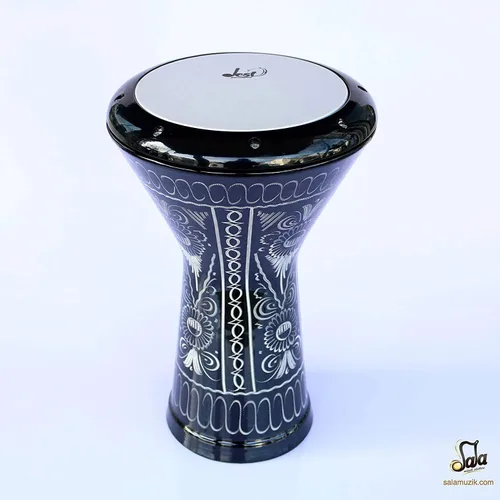 Vista 2 de Tambor Darbuka Egipcio Doumbek Instrumento de Percusión Afinable DED-322E