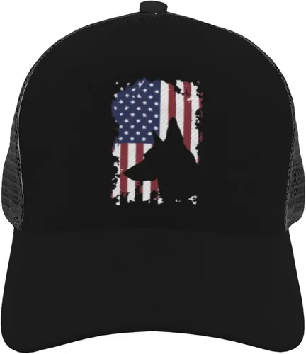 Vista 3 de Gorra de béisbol unisex de verano con bandera estadounidense de pastor alemán, gorra de malla de verano