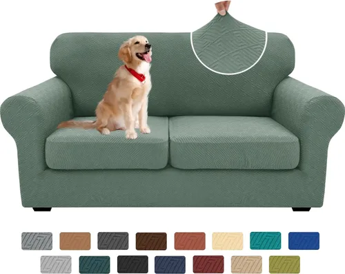 Vista 31 de XINEAGE Funda de diván para sofá en forma de L, fundas de sofá modular para mascotas, funda de asiento de sofá antideslizante lavable, fundas