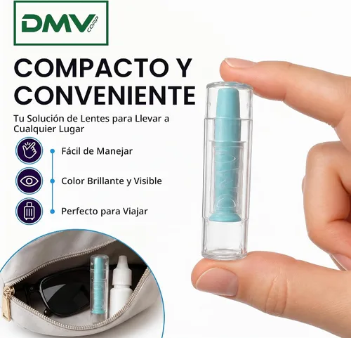 Vista 6 de DMV Ultra - Herramienta para quitar lentes de contacto, aplicador fabricado en Estados Unidos, paquete de 3 unidades, color azul