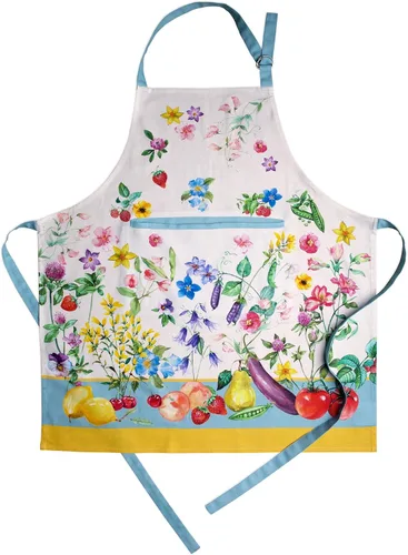 Vista 1268 de Maison d' Hermine Delantales para mujer con bolsillo, 100% algodón (27.50 x 31.50 pulgadas)