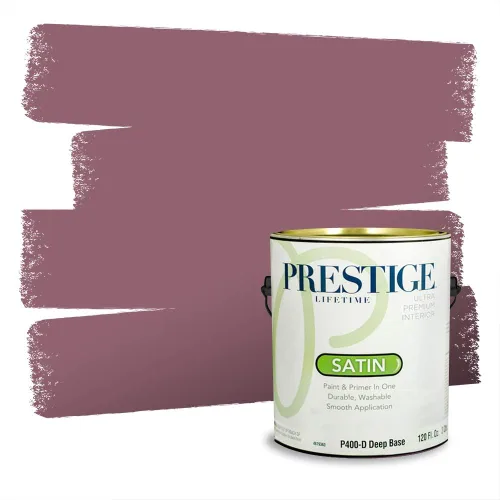 Vista 437 de Prestige Paints Pintura exterior e imprimación en uno, 1 galón, plano, coincidencia comparable de Valspar* Amber Rose*