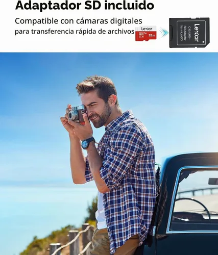 Vista 5 de Lexar Tarjeta de memoria flash microSDHC UHS-I microSDHC de la serie E de 32 GB x1