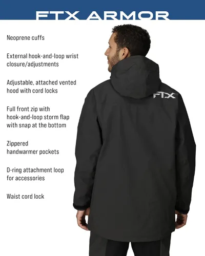 Vista 4 de [Usado] FROGG TOGGS FTX Armor Premium - Chaqueta impermeable para lluvia, pesca/pescadores para hombre