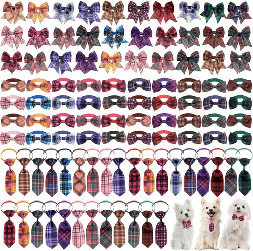 Vista 16 de Juego de collar de pajarita ajustable para perro, 100 piezas, Halloween