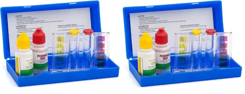 Vista 7 de Kit de prueba química de agua de spa de piscina para prueba de cloro y pH (kit de prueba de 2 vías)