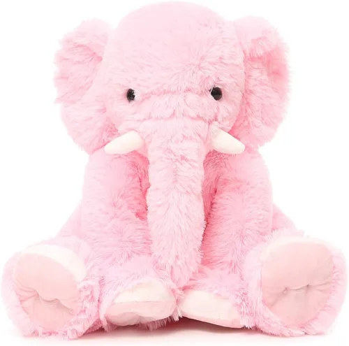 Vista 9 de MorisMos Animal de Peluche Elefante Grande, Compañero de Peluche Suave de Elefante de 19.6 Pulgadas, Regalos para Niñas y Niños, Azul