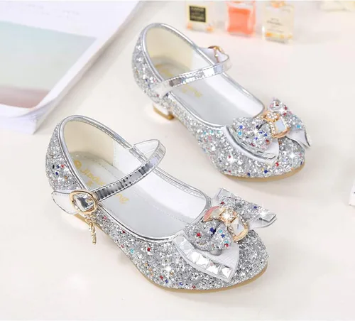 Vista 5 de Cadidi Dinos Zapatos de vestir para niñas con tacón de fiesta de boda Mary Jane Princess Flower Shoes (bebéniño pequeñoniño grande)
