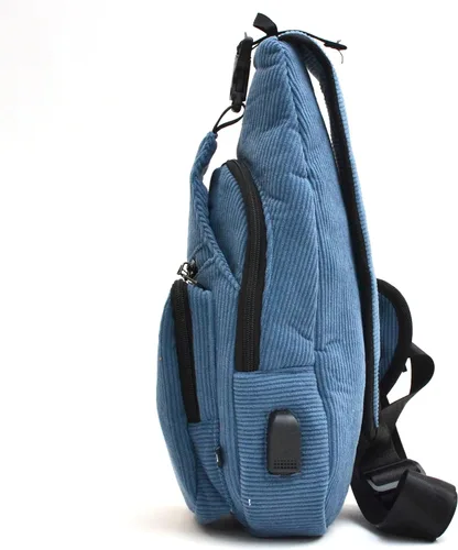 Vista 46 de Nupouch Mochila cruzada antirrobo, carga USB, mochila ligera para viajes, senderismo, todos los días