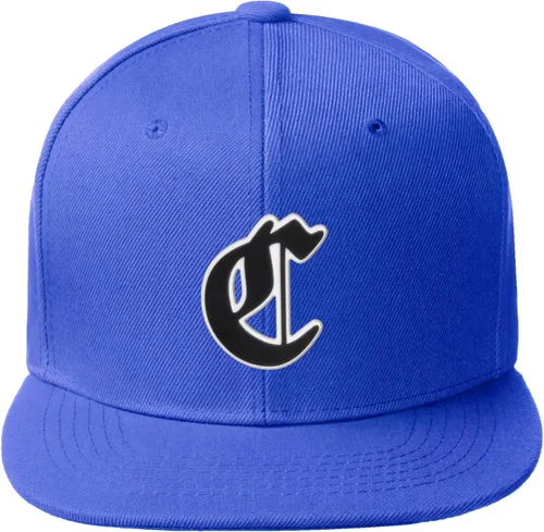 Vista 1713 de Daxton Gorra clásica con visera de billete plano con letras del alfabeto inglés antiguo de la A a la Z