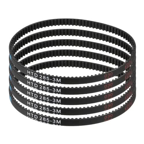 Vista 31 de uxcell 5 piezas HTD-3M Correa de distribución de goma 48 dientes, 144 mm de paso, 6 mm de ancho x 2,4 mm de altura, Correa de polea de distribución