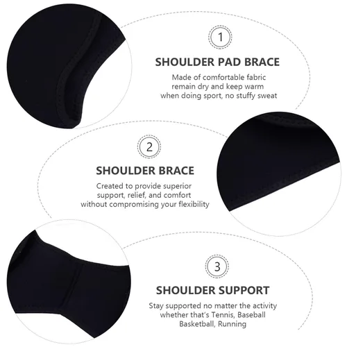 Vista 3 de Healifty Soporte de hombro Anti-hombro Pad Soporte de hombro para entrenamiento ()