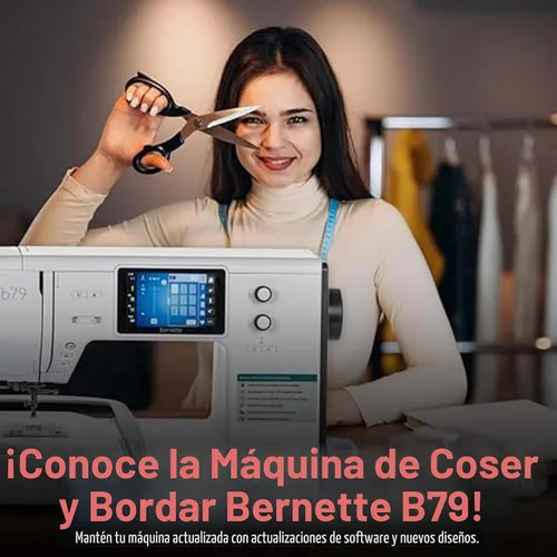 Vista 8 de Bernette Paquete de máquina de coser y bordar B79 con paquete de software avanzado