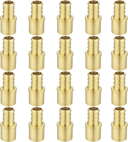 Vista 20 de Acoplamiento de engarce de púas PEX de 1 pulgada para tubería PEX-A/B/C (paquete de 15)