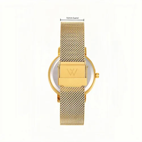 Vista 3 de Wristology 2 Sizes Easy Change Band Numbers Watch Metal Mesh Band - Interchangeable Stainless Steel Strap - to Read Analog Nurse with Second Hand