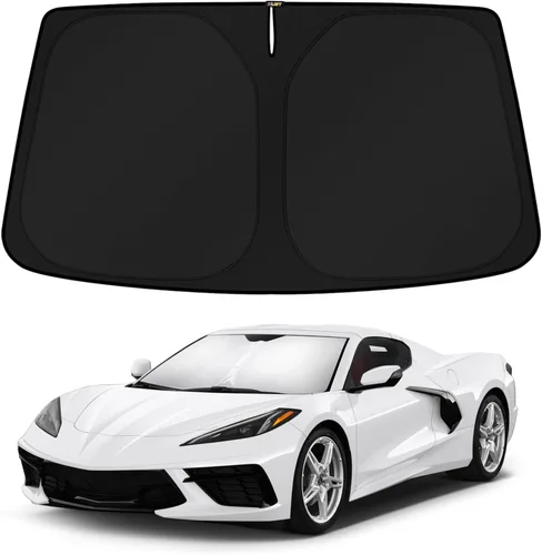 Vista 22 de KUST Parasol para parabrisas para BMW X1 F48 2016, 2017, 2018, 2019, 2020, 2021, 2022, accesorios de ajuste personalizado, parasol plegable