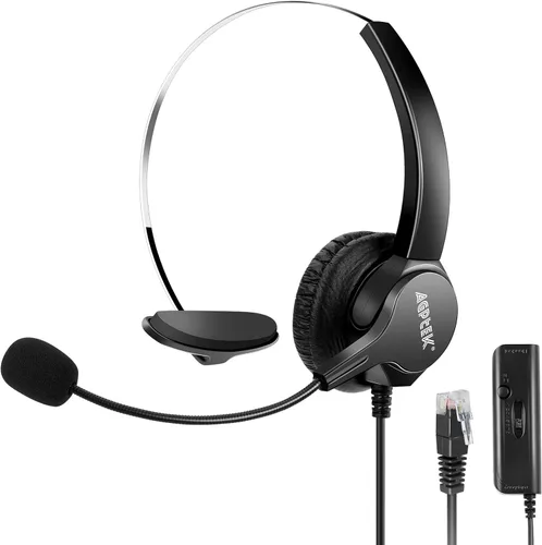Vista 9 de AGPtEk – teléfono intercomunicador centro de llamadas con auricular., Reemplazo para audífonos