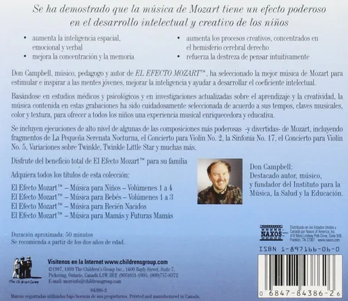 Vista 2 de Efecto Mozart Musica Para Ninos 1 Various