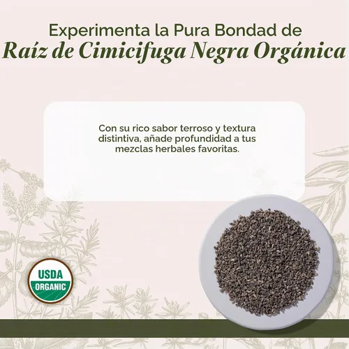 Vista 2 de Starwest Botanicals Raíz de cohosh negro orgánico, cortado y tamizado