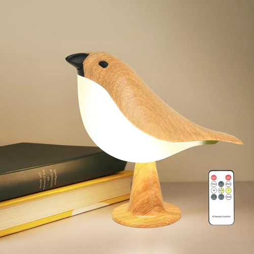 Vista 8 de Deogos Paquete de 2 Lámparas de Mesa Lindas con Forma de Pájaro, Control Táctil/Brillo Regulable/3 Temperaturas de Color/Lámpara de Escritorio