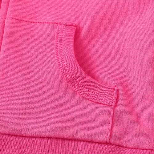 Vista 5 de ROMPERINBOX Sudadera con capucha para bebé y niña, con cremallera completa, ligera, delgada, abrigo, sudaderas de 0 a 24 meses