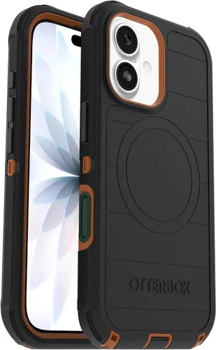 Vista 24 de OtterBox Funda para iPhone 17 Defender Pro Series - Negro - Funda para iPhone resistente, resistente y duradera, se ajusta a MagSafe