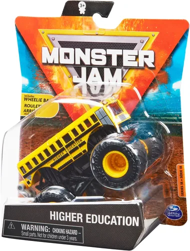 Vista 4 de Monster Jam, Camión Monstruo Oficial Higher Education, Vehículo Die-Cast, Serie Arena Favorites, Escala 1:64
