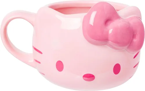 Vista 27 de Silver Buffalo Sanrio Hello Kitty and Friends Badtz-Maru - Taza de cerámica esculpida en 3D, 20 onzas
