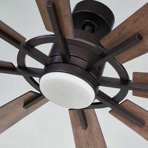 Vista 7 de Ventiladores de techo con luces y control remoto, ventilador de techo de granja de 60 pulgadas con luz para dormitorio, sala de estar, ventiladores