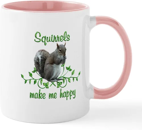 Vista 12 de CafePress Taza navideña de ardilla de 11 oz (11.0 fl oz) taza de café de cerámica