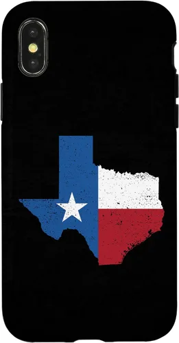 Vista 5 de Funda para iPhone 17 con la bandera del estado de Texas, diseño vintage de Texas, Estados Unidos