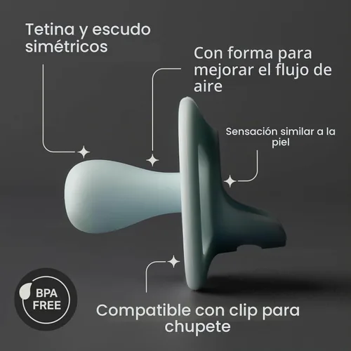 Vista 3 de Tommee Tippee - Chupete ultraligero StayPut, Diseño de silicona de una sola pieza, 0.0-19.7 ft, paquete de 4