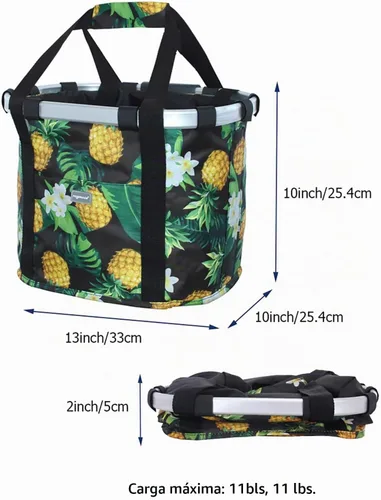 Vista 4 de RAYMACE Cesta de bicicleta para perros, cesta para manubrio de bicicleta delantera, plegable, desmontable, de liberación rápida, fácil de instalar