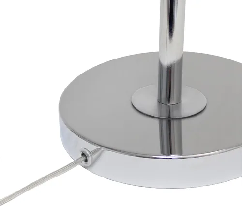 Vista 8 de Elegant Designs LD1030-CHR - Lámpara de mesa moderna con brazo inclinable industrial de 28 pulgadas, cromada