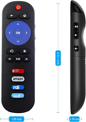 Vista 5 de RC280 Reemplazo de control remoto aplicable para TCL Roku TV 32S3700 32S3800 28S3750 32S3750 40FS3750 48FS3750 55UP120 32S4610R 55FS3700 49FP110 655