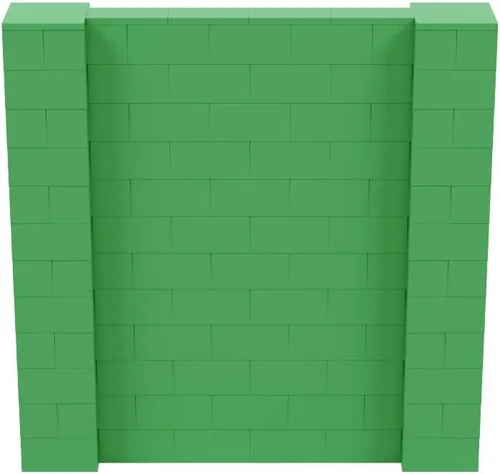 Vista 58 de EverBlock Kit de pared de 5 x 4 pies Bloques de construcción modulares Sistema de pared para edificios, pantallas y estructuras Divisor