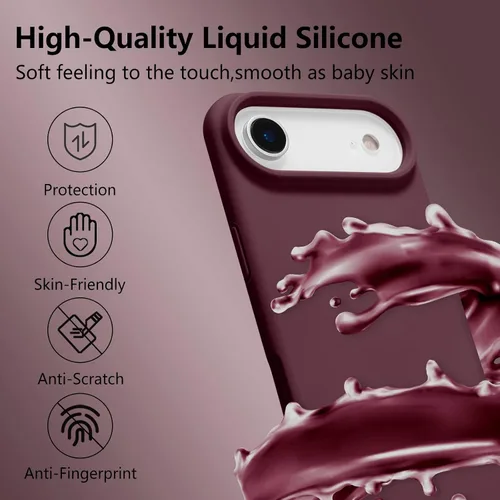Vista 546 de Funda magnética de silicona para iPhone 13 Pro, color blanco antiguo [Compatible con Magsafe] [Forro de microfibra suave antiarañazos], funda