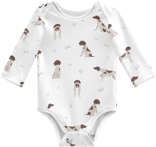 Vista 40 de vvfelixl Body de bebé negro Pug blanco manga larga algodón ropa de bebé para niños niñas 0-24 meses Multi1