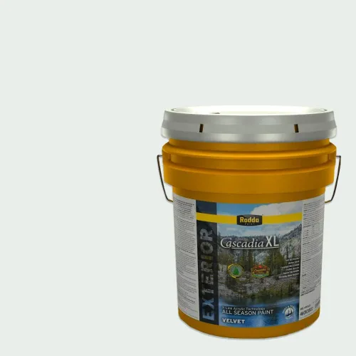 Vista 159 de Rodda Paint CASCADIA XL - Pintura satinada e imprimación para exteriores en uno, cuarto de galón, idea abstracta
