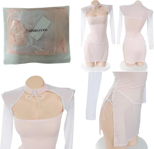 Vista 7 de RONGYEE Ropa de lencería Cheongsam disfraz anime babydoll traje estilo chino