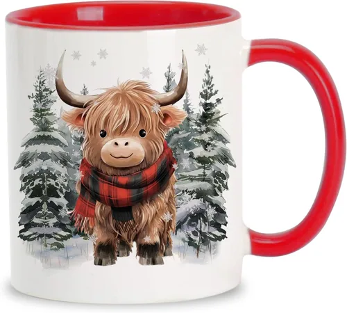 Vista 8 de Hyturtle Bonita taza de café de gato naranja, regalos de Navidad para mamá de gato, regalo de decoración de plantas para amantes de las plantas
