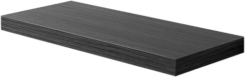 Vista 9 de Juego de 1 estante de pared, estantes flotantes negros de 24 pulgadas de ancho x 10 pulgadas de profundidad x 1 pulgadas de alto, estante de pared