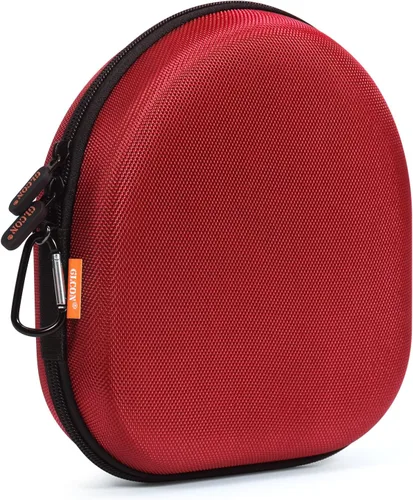 Vista 10 de Hard Shell Headphone Case, Durable Zipper Travel Carrying Pouch Bag Negro