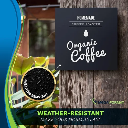 Vista 7 de Mega Format Hojas de plástico de PVC expandido – Hoja negra rígida de 5 x 7 pulgadas para manualidades, señalización y exhibiciones – Sintra Negro