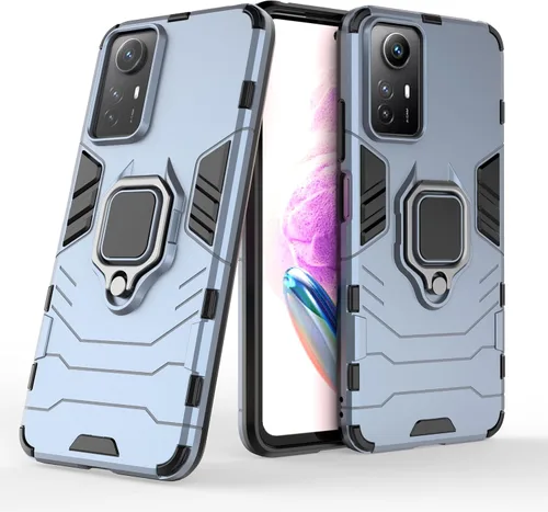 Vista 2 de Funda para Xiaomi Redmi Note 12S 4G Caso,Soporte de montaje magnético para coche Funda Shell para Xiaomi Redmi Note 12S 4G Caso Azul
