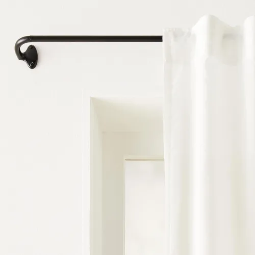 Vista 6 de Amazon Basics - Barra de cortina opaca para oscurecimiento de habitación, 28 a 48 pulgadas, color negro
