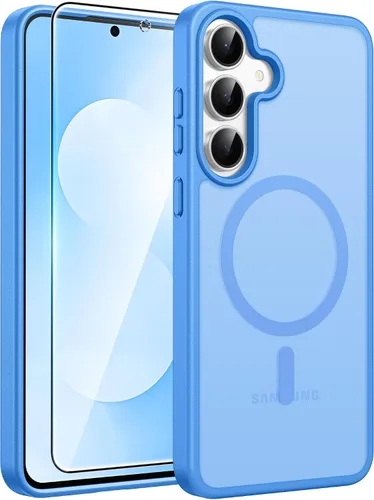 Vista 23 de FNTCASE para Samsung Galaxy Z Fold 7 Estuche Magnético: Funda de Teléfono Celular con Textura Mate Translúcida, Protección contra Caídas de Grado