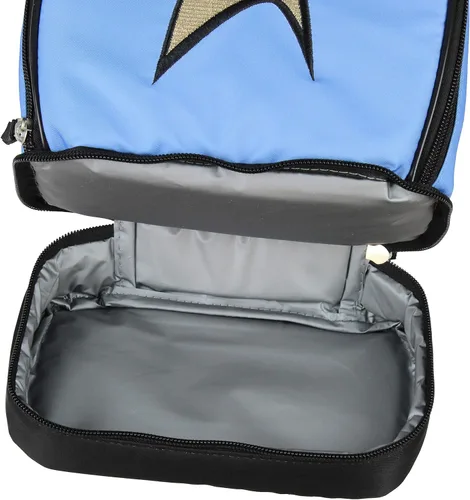 Vista 6 de Star Trek The Original Series Spock - Bolsa de almuerzo aislada con doble compartimento con logotipo de oficial científico, 10 pulgadas